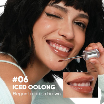 Judydoll Ice Watery Lip Gloss, Mirror Lip Glaze, Glossy Lip Stain, Transfer-Proof, Metal Applicator, Waterproof, Long-Lasting, Moisturizing, Liquid Lipsticks, Plumping, Not Easy to Fade, Makeup, Cosmetic, Mothers Day Gift