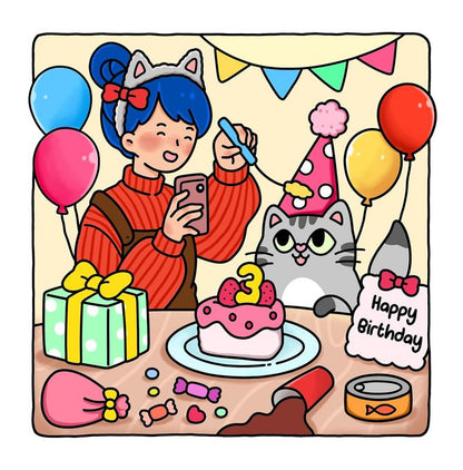 Mother Day Gift for Cat Lover Mom Cataholic Coloring Book for Adults & Teens