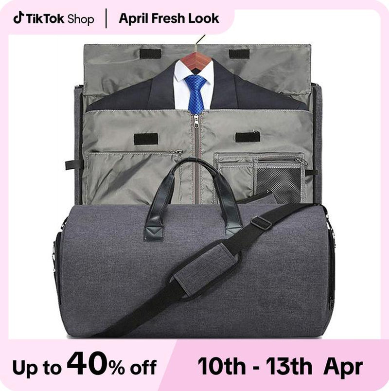 Lefame Travel Bag Carry On,Duffle Bag for Travel with Shoe Compartment,Personal Item Travel Bags for Woman Man Organizer for Luggage Weekend Traveling