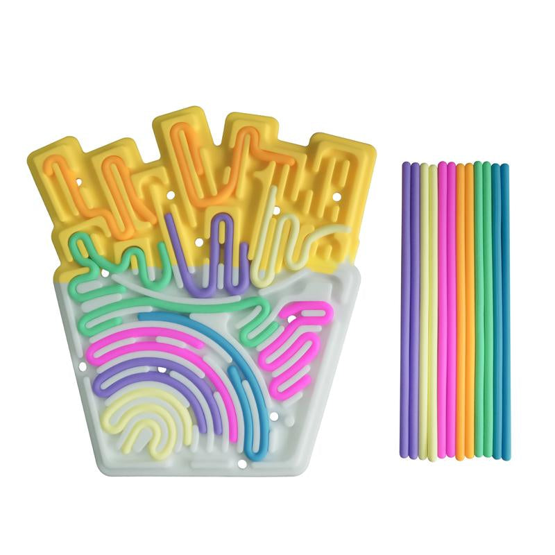 Slicone Sensory Activity Board Toy Fidget Toys for Stress Relief Best Gift Toy Travel Airplane Essentials Toys