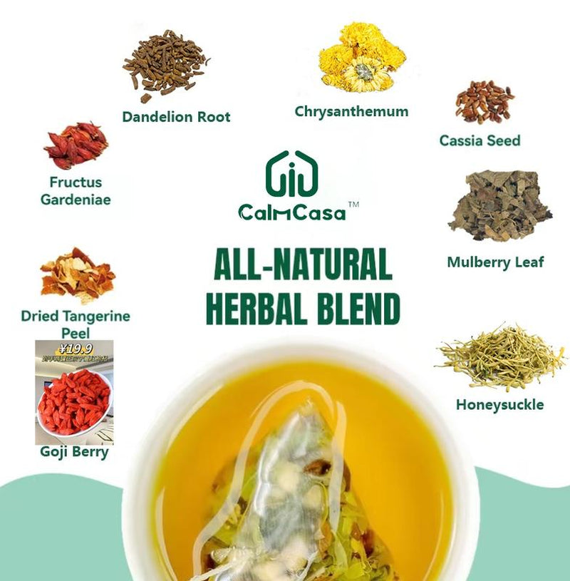 Goji Berry Chrysanthemum Tea -8 Excellent Raw Material Formulas Wolf Berry Dandelion Mulberry Leaf Honey Suckle Plant Herbs Tea