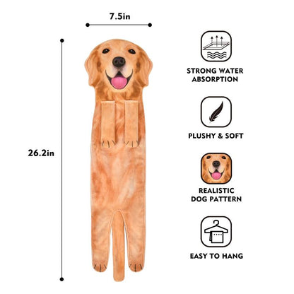 AGRIMONY Funny Dog Hand Towels for Kitchen Bathroom - Dog Mom Gifts for Women Dog Dad Gifts for Men- Mothers Fathers Days Valentines Housewarming Unique Gifts for Dog Lovers