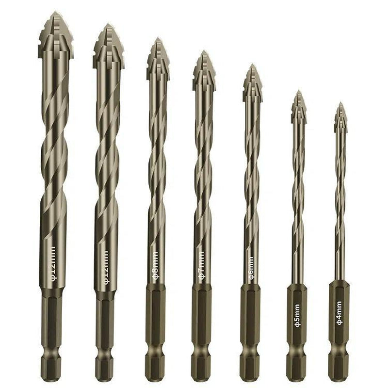 4-Pack New Upgraded Version Four-Edged Serrated Eccentric Dry Full Tileceramic Glass Marble Concretestainless Steel