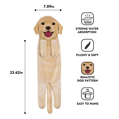 AGRIMONY Funny Dog Hand Towels for Kitchen Bathroom - Dog Mom Gifts for Women Dog Dad Gifts for Men- Mothers Fathers Days Valentines Housewarming Unique Gifts for Dog Lovers